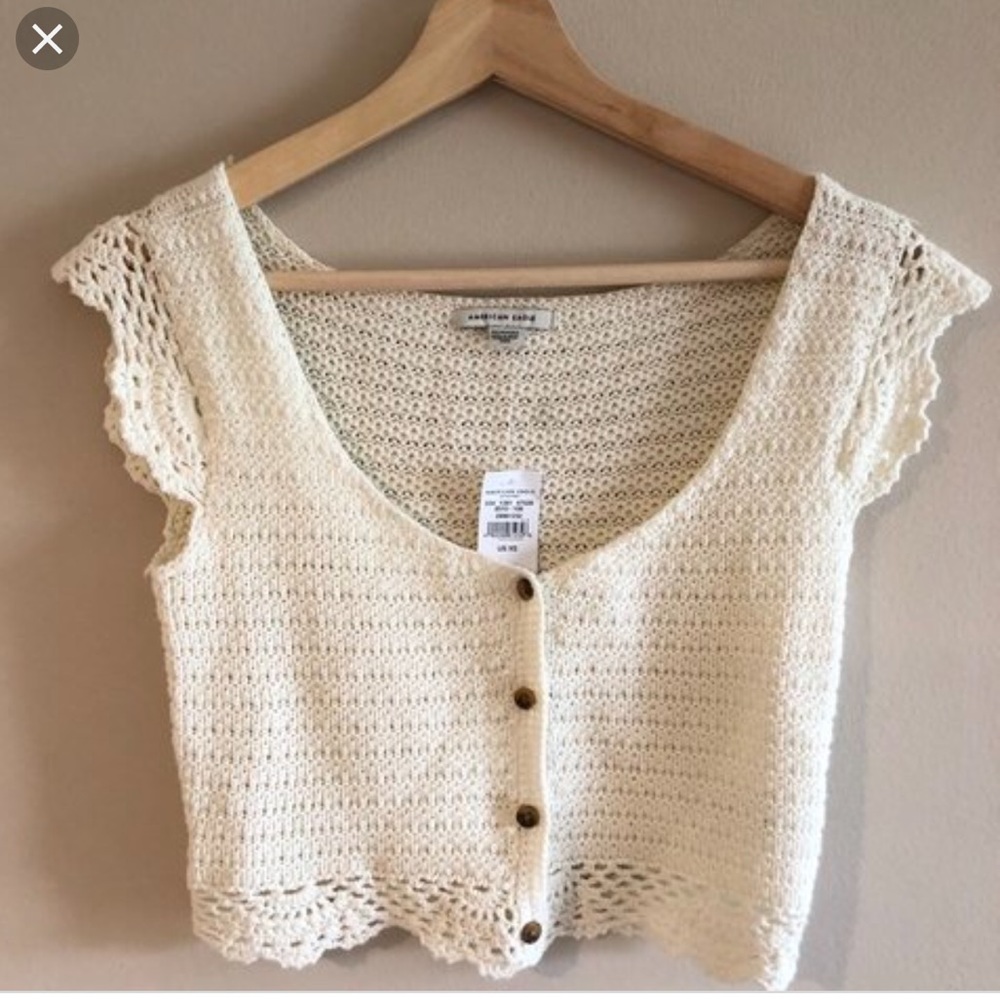 American Eagle Crochet Crop Top